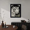 Diamond Painting-DIY Special Shaped Drill Pearl Painting Tiger(30x40cm)