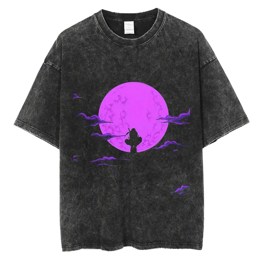 Itachi Anime Cartoon Print T-Shirt