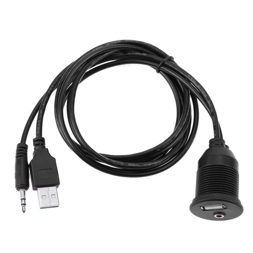 

Car Dashboard Moto Usb 2.0 3.5Mm M/F Aux Lead Extension Cable, 501 Original