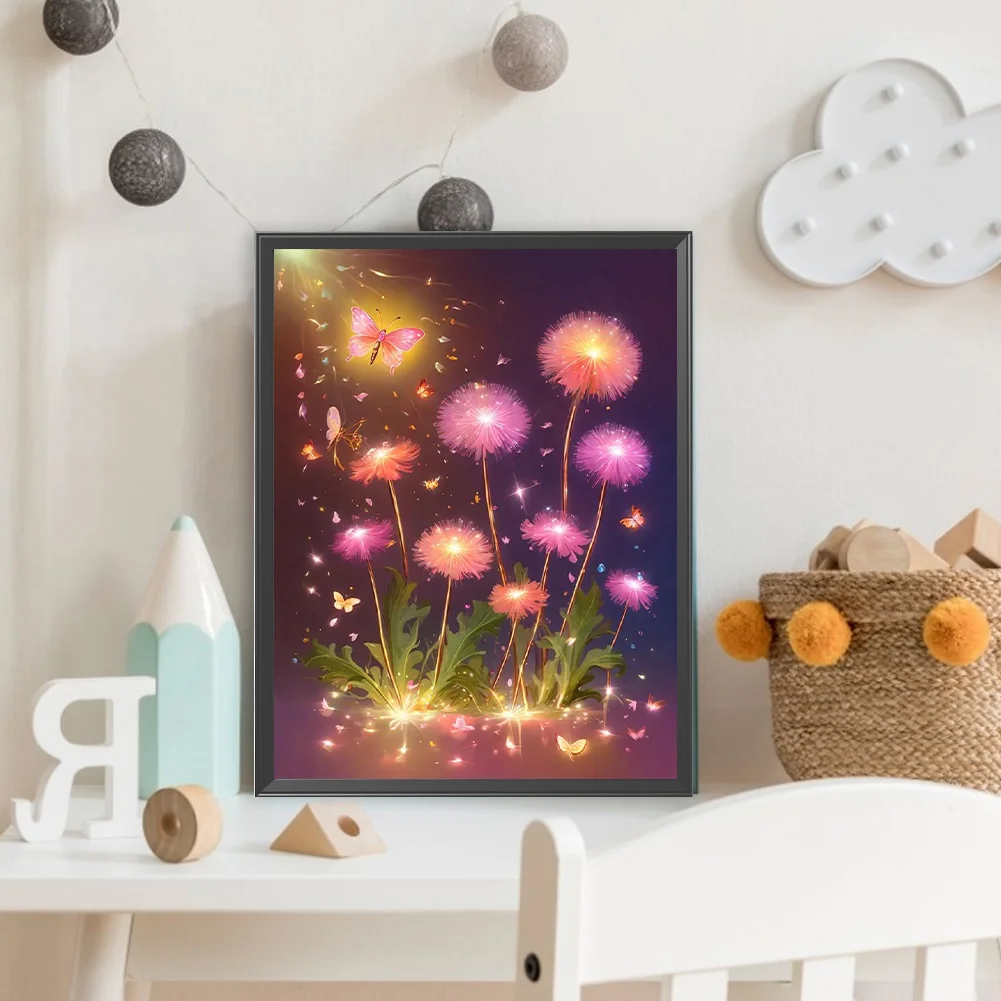Full Round Diamond Painting 30*40cm - Colorful Dandelions