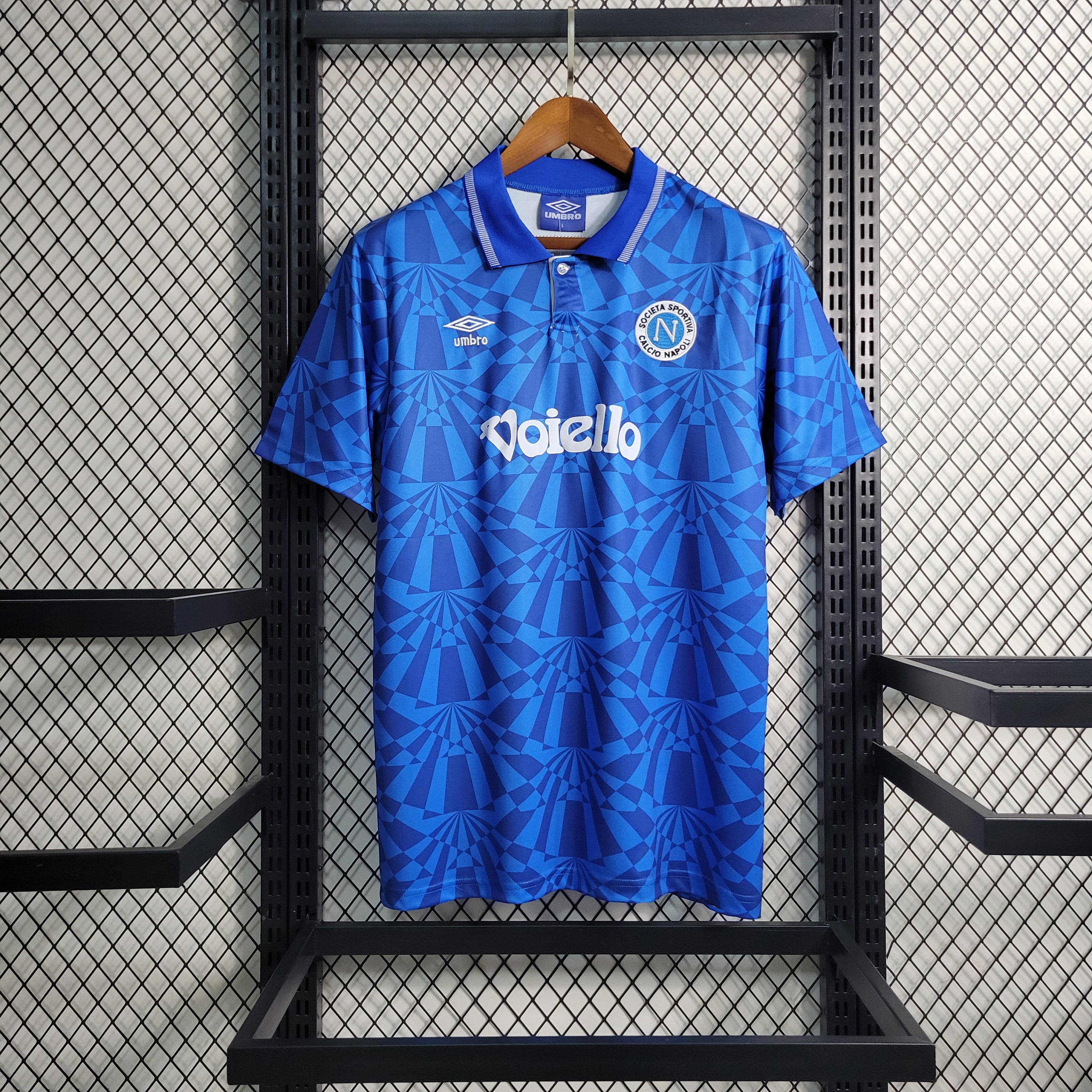 Naples Maillot Retro 1991 1993  Domicile Maillot De Fou, site maillot de foot pas cher