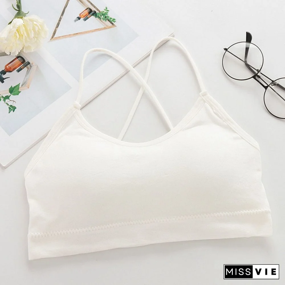 Sexy Lace Bralette Tube Tops Bandeau Summer Women Lace Bra Tanks Crop Tops Bandeau Girl Underwear Solid Color Camisole Hot Sale