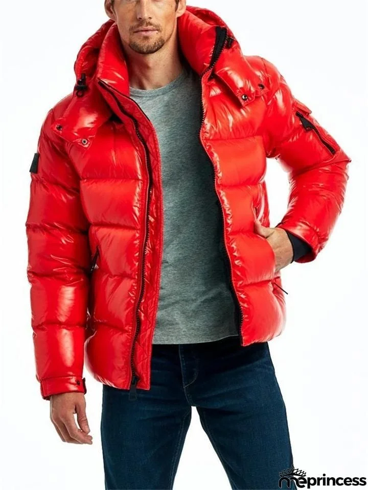 Casual Trendy Thermal Men's Bubble Coat