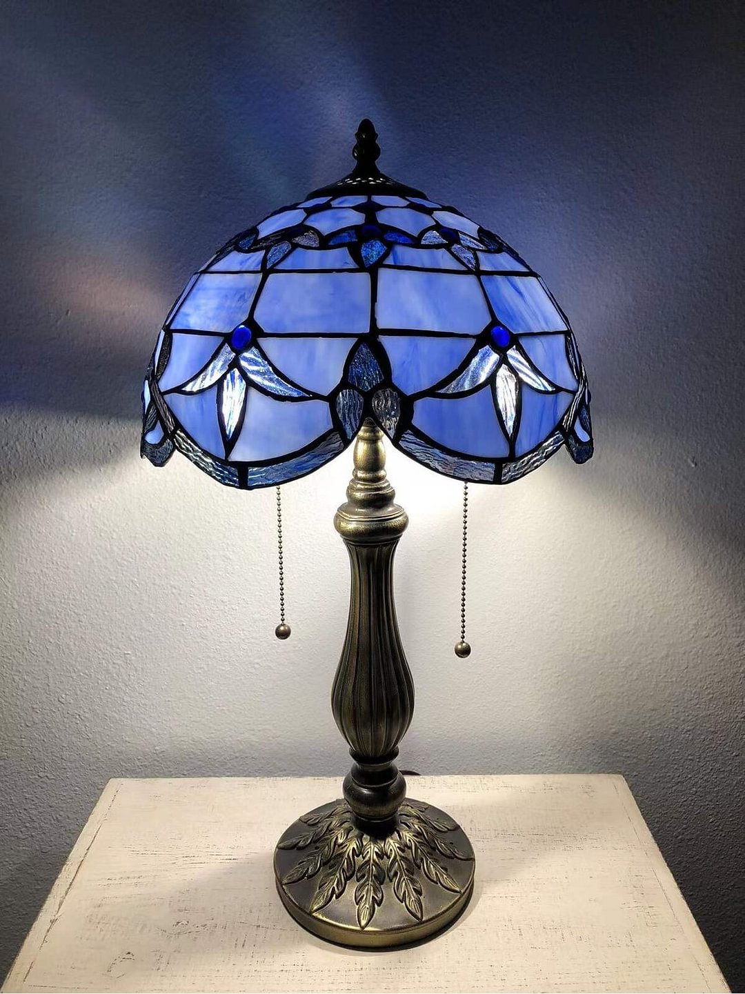 Bernhart Canora Gray Tiffany Style Table Lamp