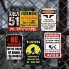 5pcs - Warning - Vintage Metal Signs(12*16Inch)