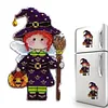 Witch DIY Cross Stitch Kit 14CT Thread Art Needlework Fridge Magnets 7x11cm tapestrymarket