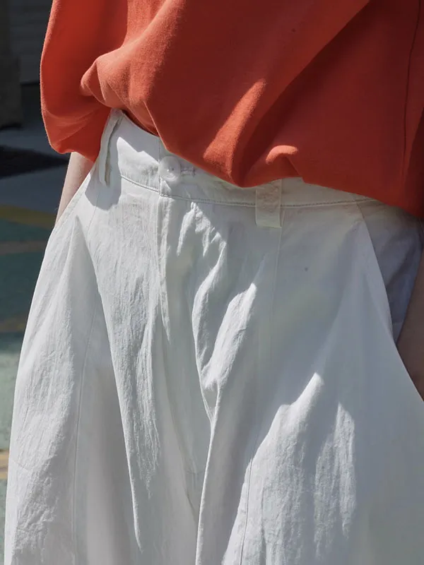 Loose Wide Leg High-Waisted Letter Print Split-Joint Pants Trousers main image 0