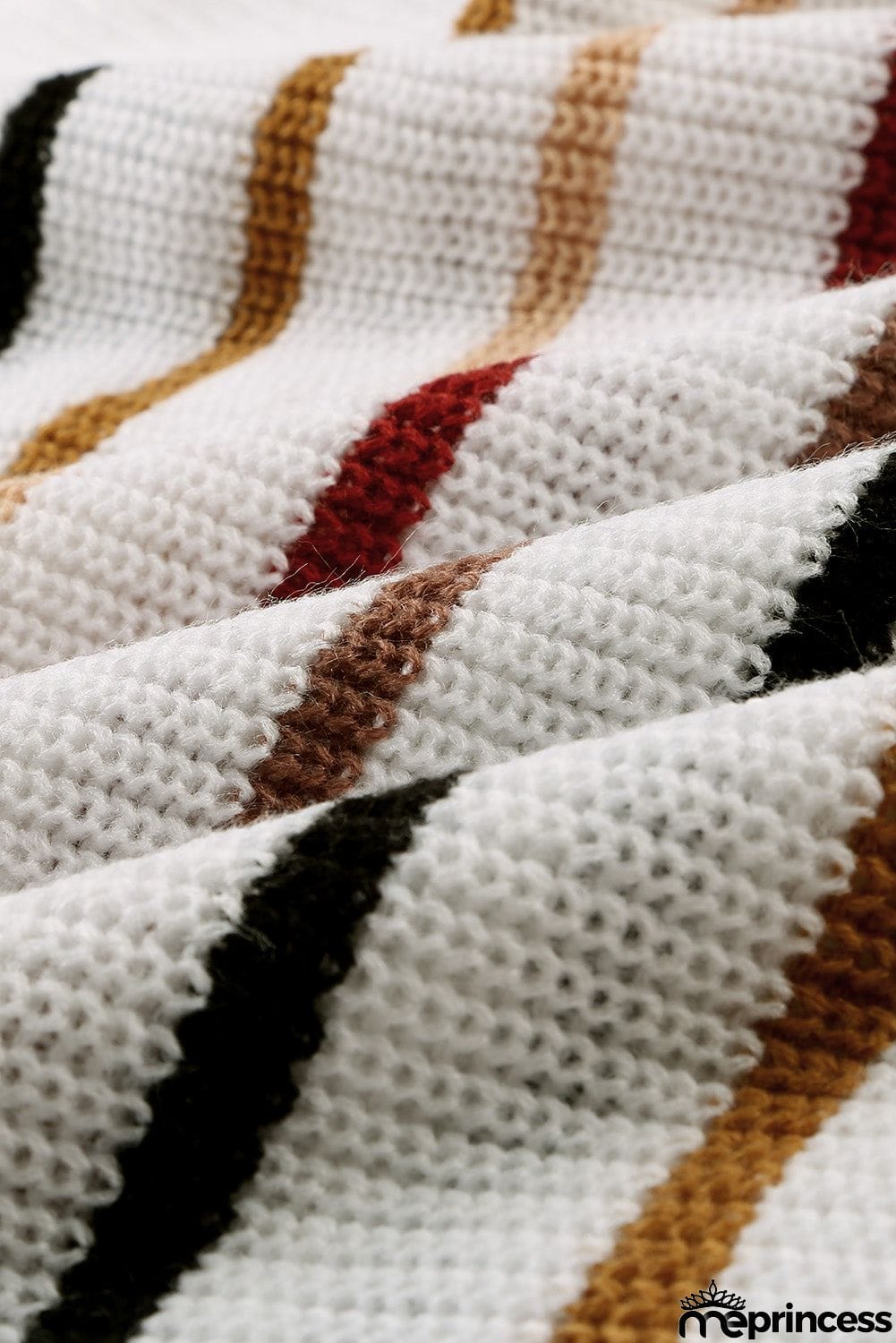 Multicolor Striped Knit Sweater