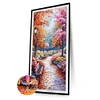 Chemin forestier - perceuse ronde peinture diamant - 40*70cm (grande taille)