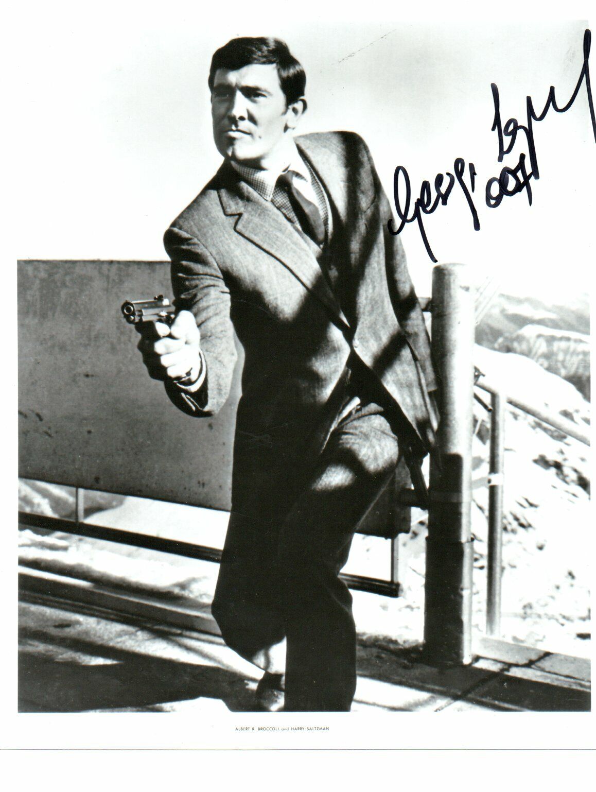 Genuine Hand Signed George Lazenby  Photo Poster painting 10 x 8 Photo Poster painting OHMSS James Bond C/w Coa