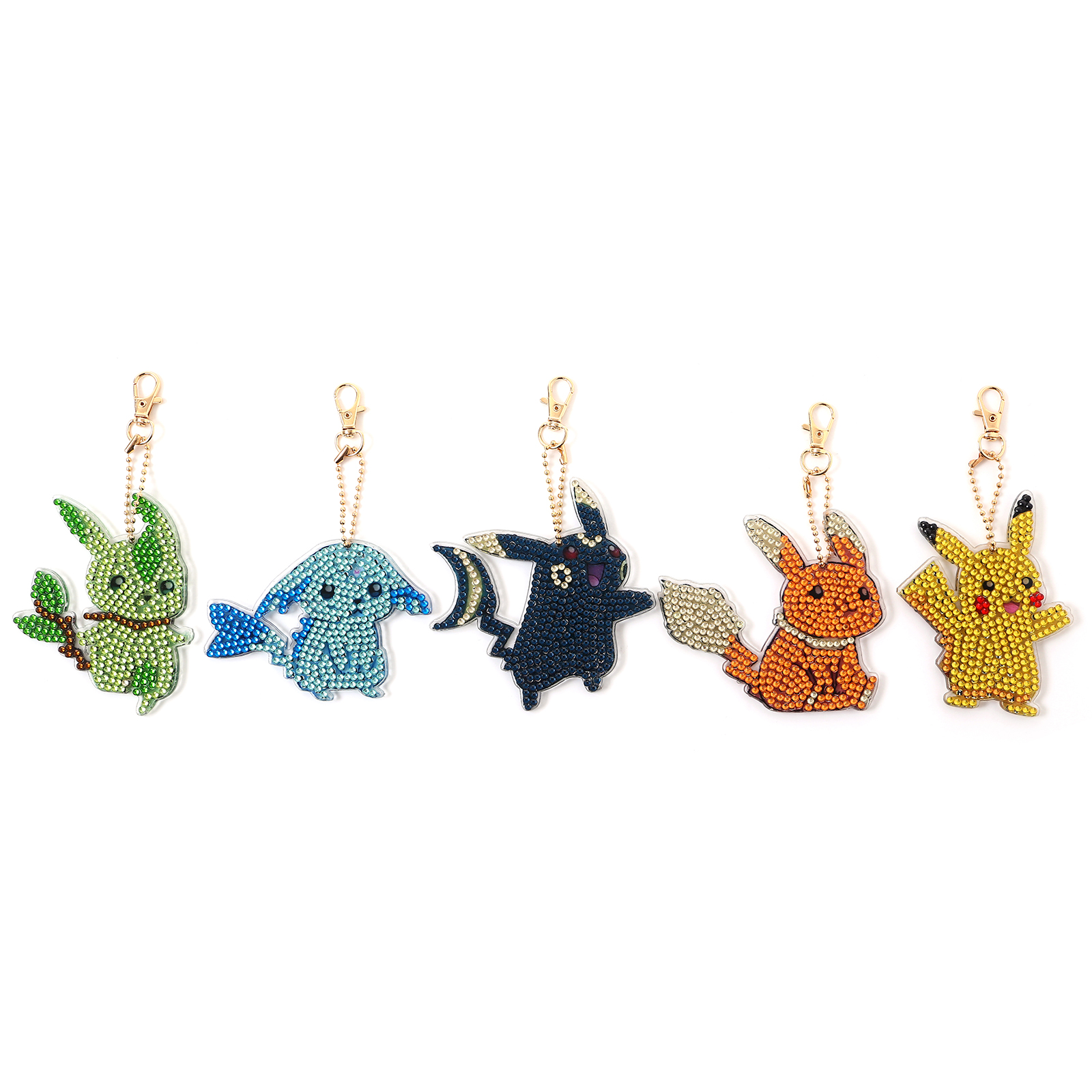 

5pcs Cartoon - 5D DIY Craft Keychain, 501 Original