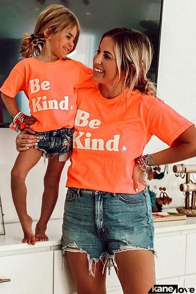 Kids' Be Kind Print Family Matching Graphic T-shirt
