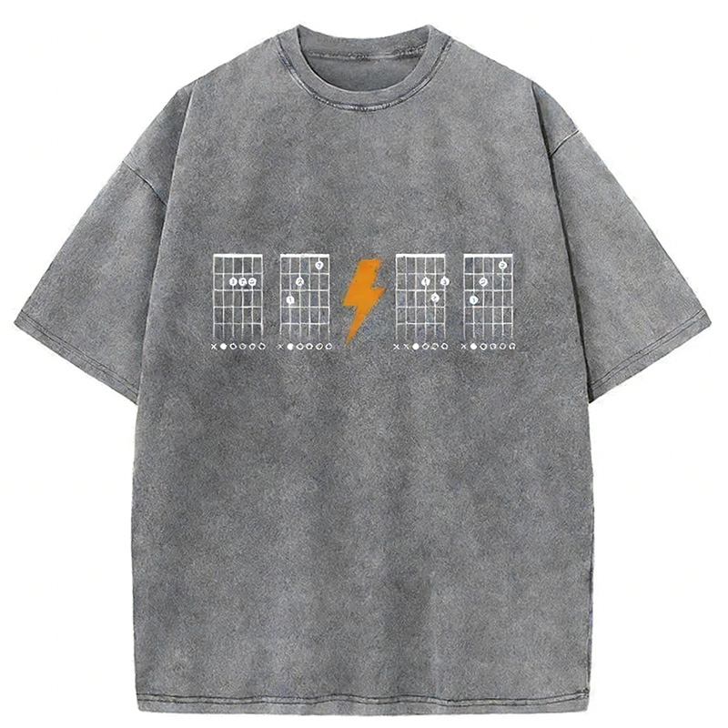 Funny Guitar Chords Washed T-shirt artswardrobe