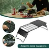 Mini Camping Table Adjustable Height Retractable Grid Table Folding Table(Table)