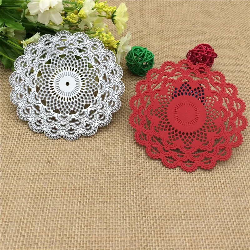 Delicate Floral Pattern Design Metal Die Cutting Dies Scrapbooking Embossing Die Cut Stencil DIY Decoative Wedding Cards