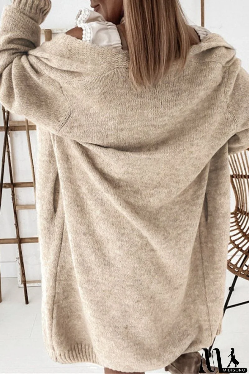 MidiSono - Casual Street Solid Patchwork V Neck Cardigans(5 Colors)