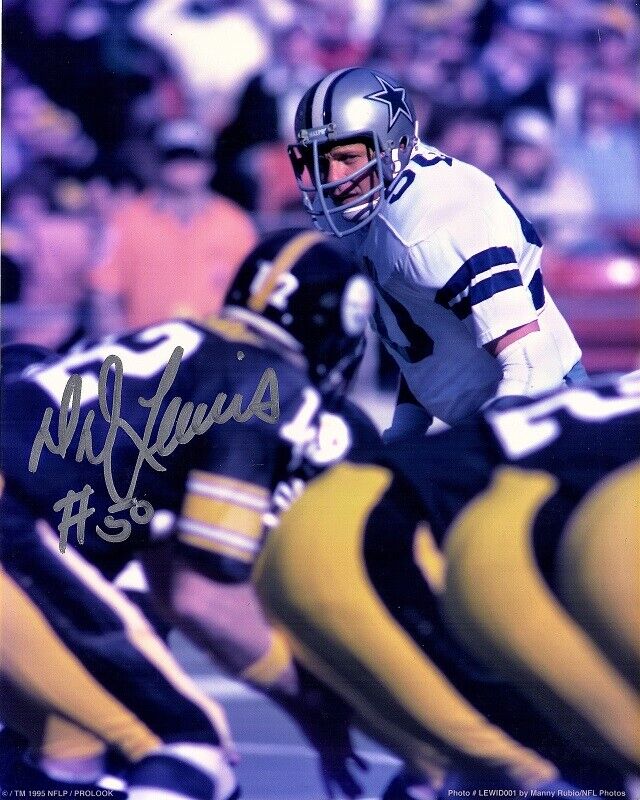 D. D. Lewis DD Signed - Autographed Dallas Cowboys 8x10 inch Photo Poster painting + RDM COA