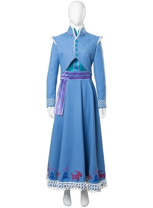 Olafs Frozen Adventure Anna Dress Outfit Cosplay Costume