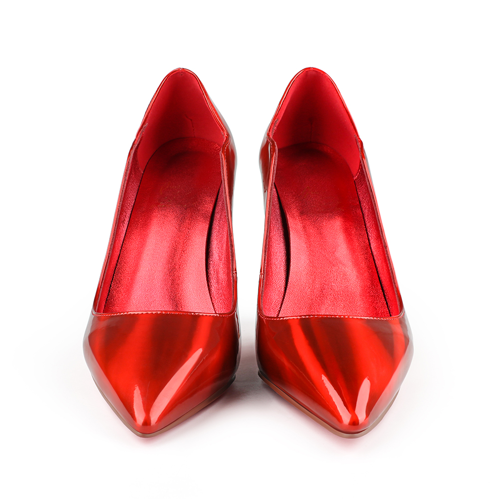 100mm/120mm Women's High Heels Party Wedding Stilettos Patent Red Bottom Colorful Pumps-MERUMOTE