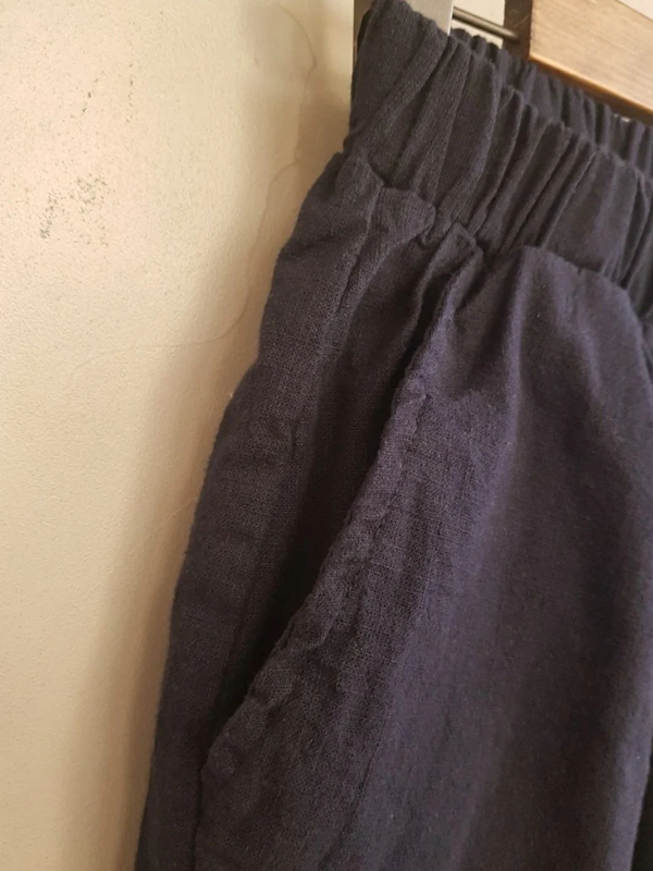 Casual and Comfortable Cotton and Linen High Waist Women's Shorts tjj Shicloths