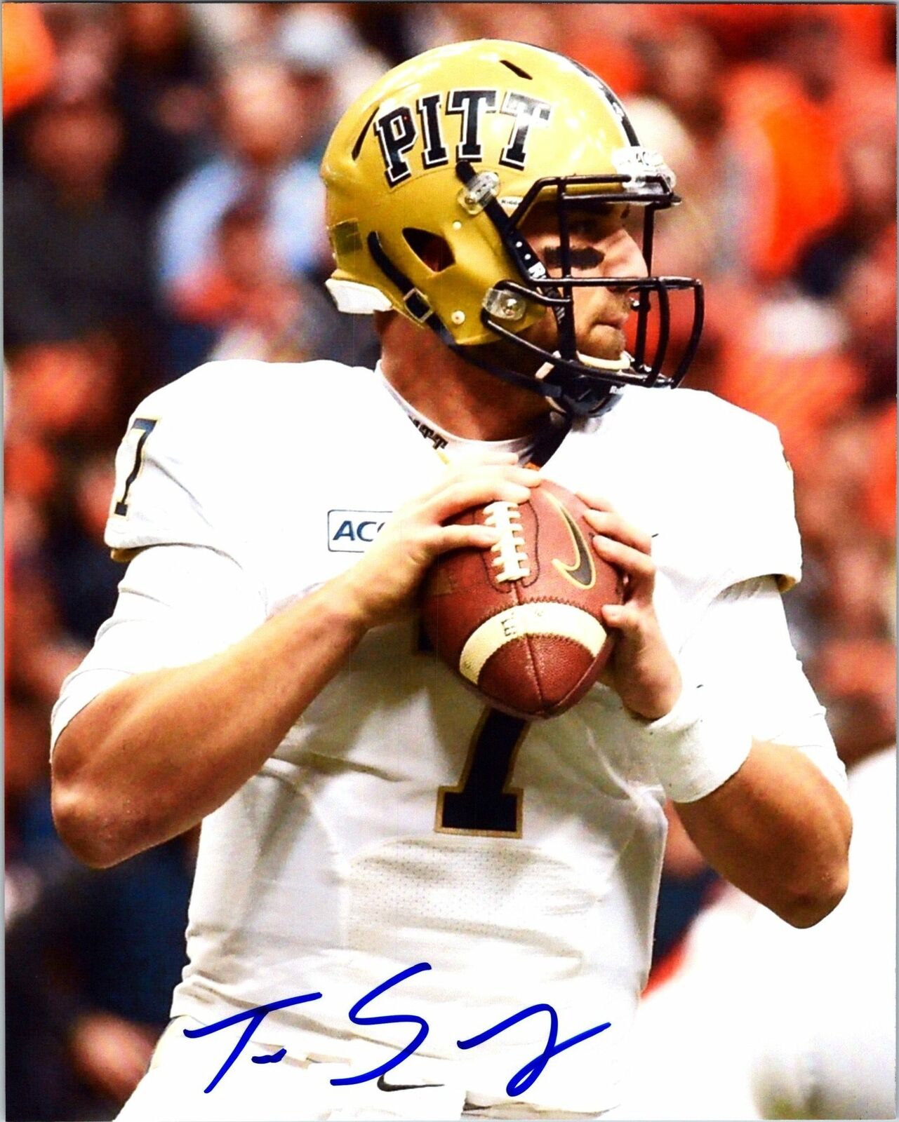 Tom Savage Signed 8x10 Photo Poster painting Autographed Houston Texans PITT NCAA AWM COA