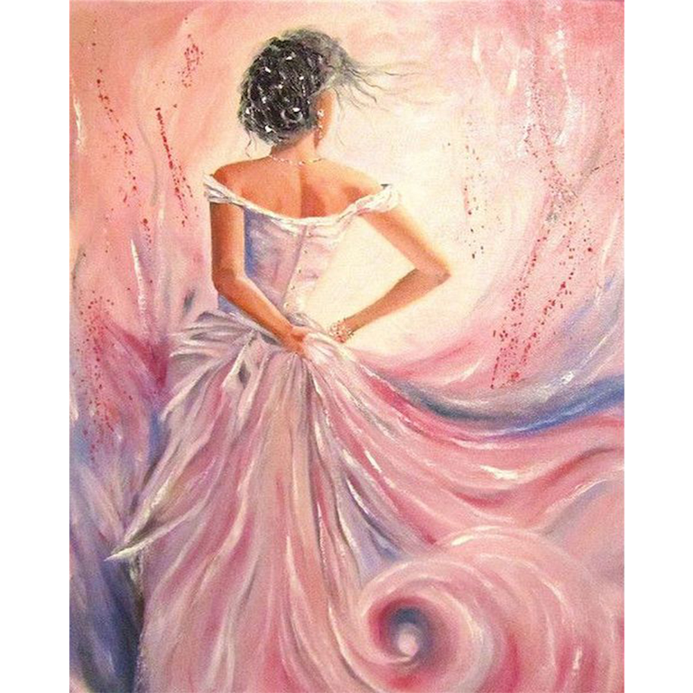 

40*50CM - Paint By Numbers - Girl Back View, 501 Original