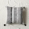 Black and White Bohemian Tassels Home Living Sofa Cushion Pillow Cover