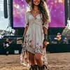 Lollapalooza Music Festival Rock Hip-hop Punk Party Carnival Print Vintage Cowgirl Dress by Inlyline