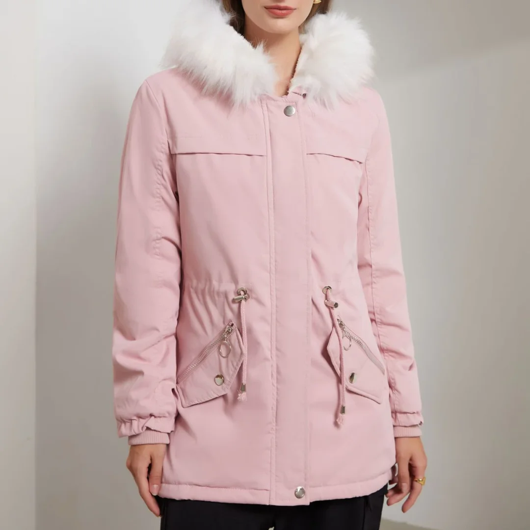 Women's Cotton Coat Fur Collar Loose Winter Jacket