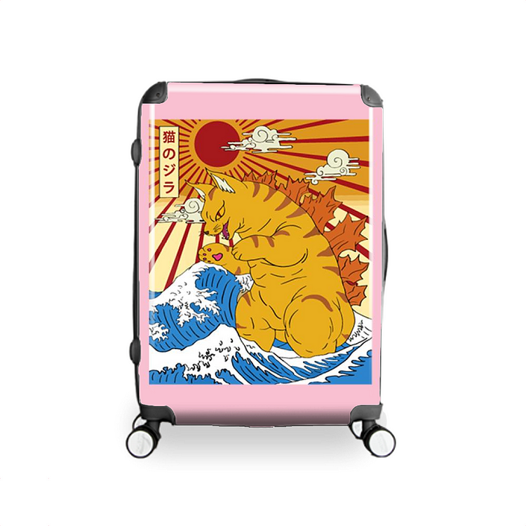 Catzilla Sunset, Godzilla Hardside Luggage