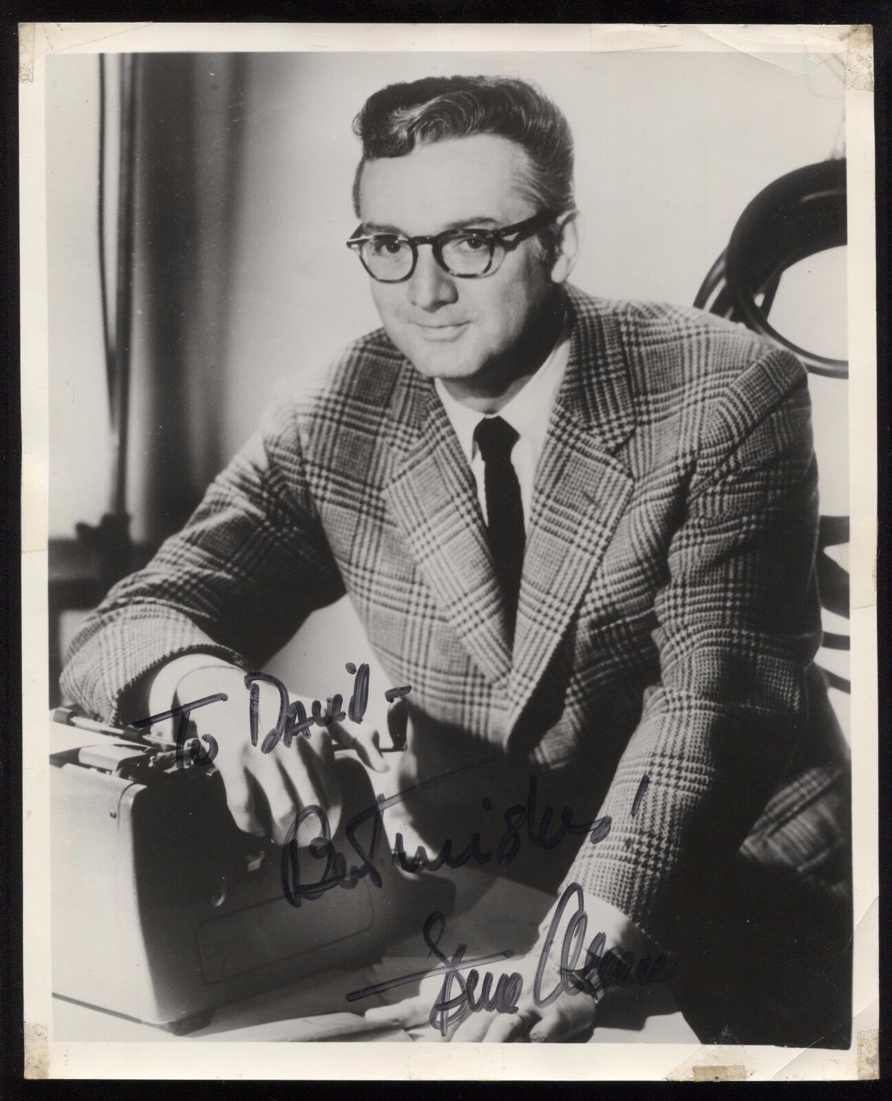 Steve Allen VINTAGE Signed 8x10 Photo Poster painting Autographed Early Career From 1960's