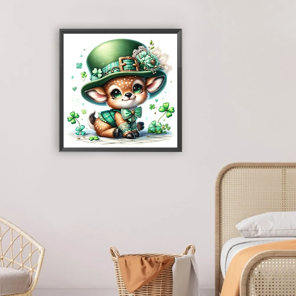 Diamond Painting - Full Round Drill - Lucky Deer(Canvas|30*30cm)