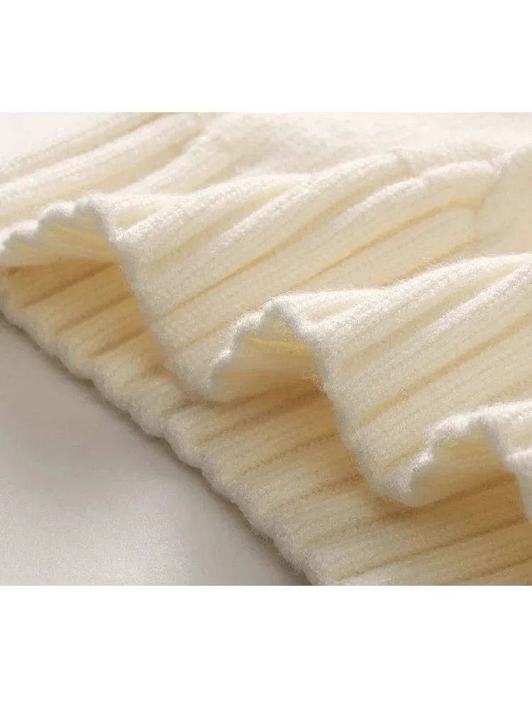 Nigikala Nigikala Spring And Autumn Women's Round-Neck Knitted Shirt Jacket Puppy Pattern Sweater Women Put On The Long Sleeve Design Sense