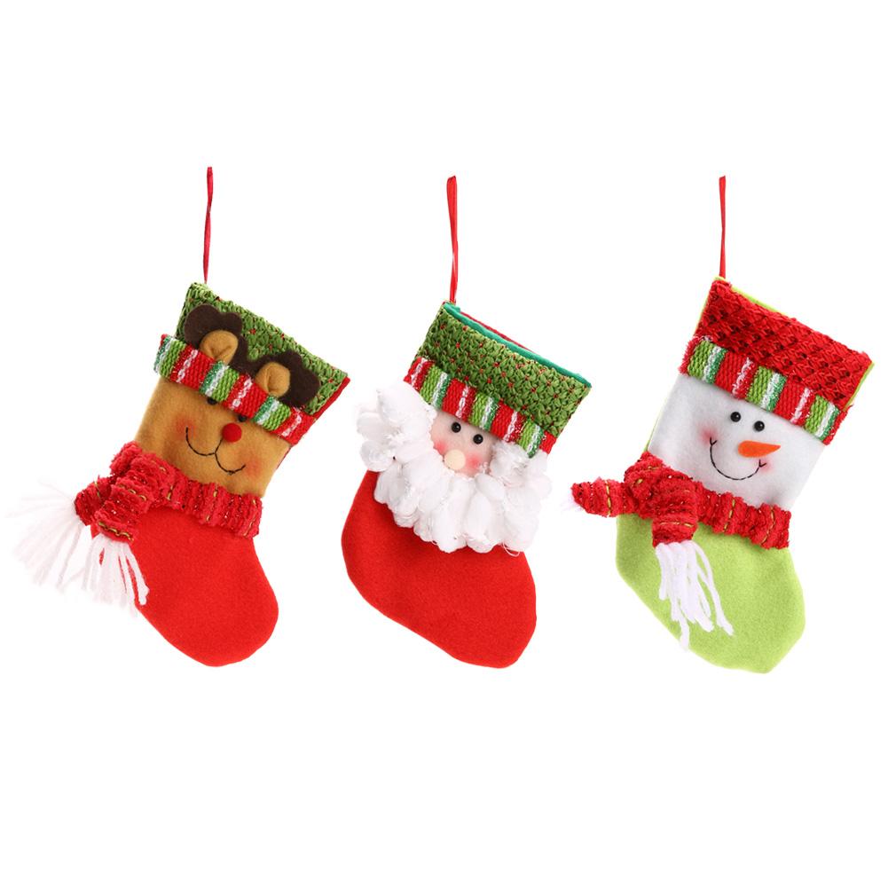 

Claus Christmas Stockings Hanging Gift Bag Candy Xmas Party Decoration, 老人, 501 Original