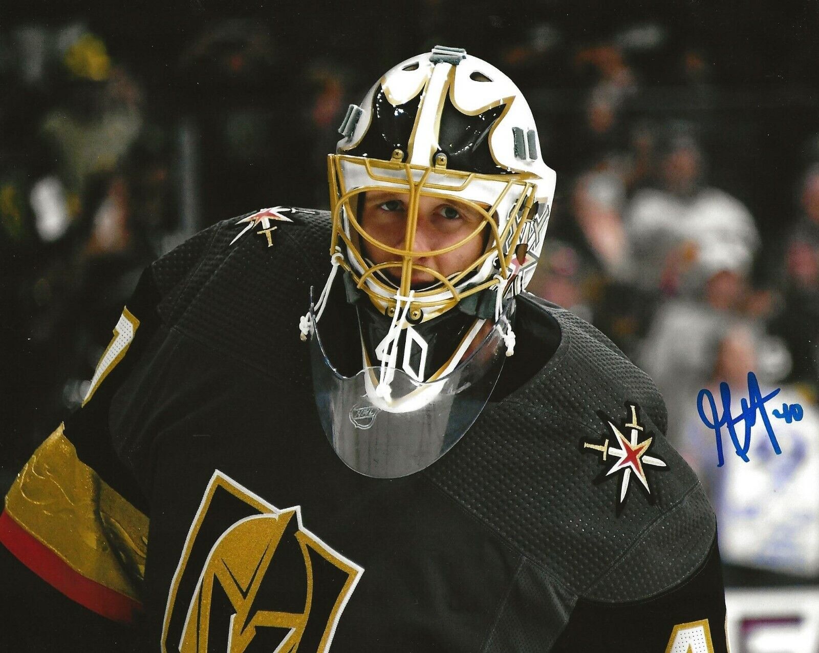 Garret Sparks signed Las Vegas Golden Knights 8x10 Photo Poster painting autographed 3