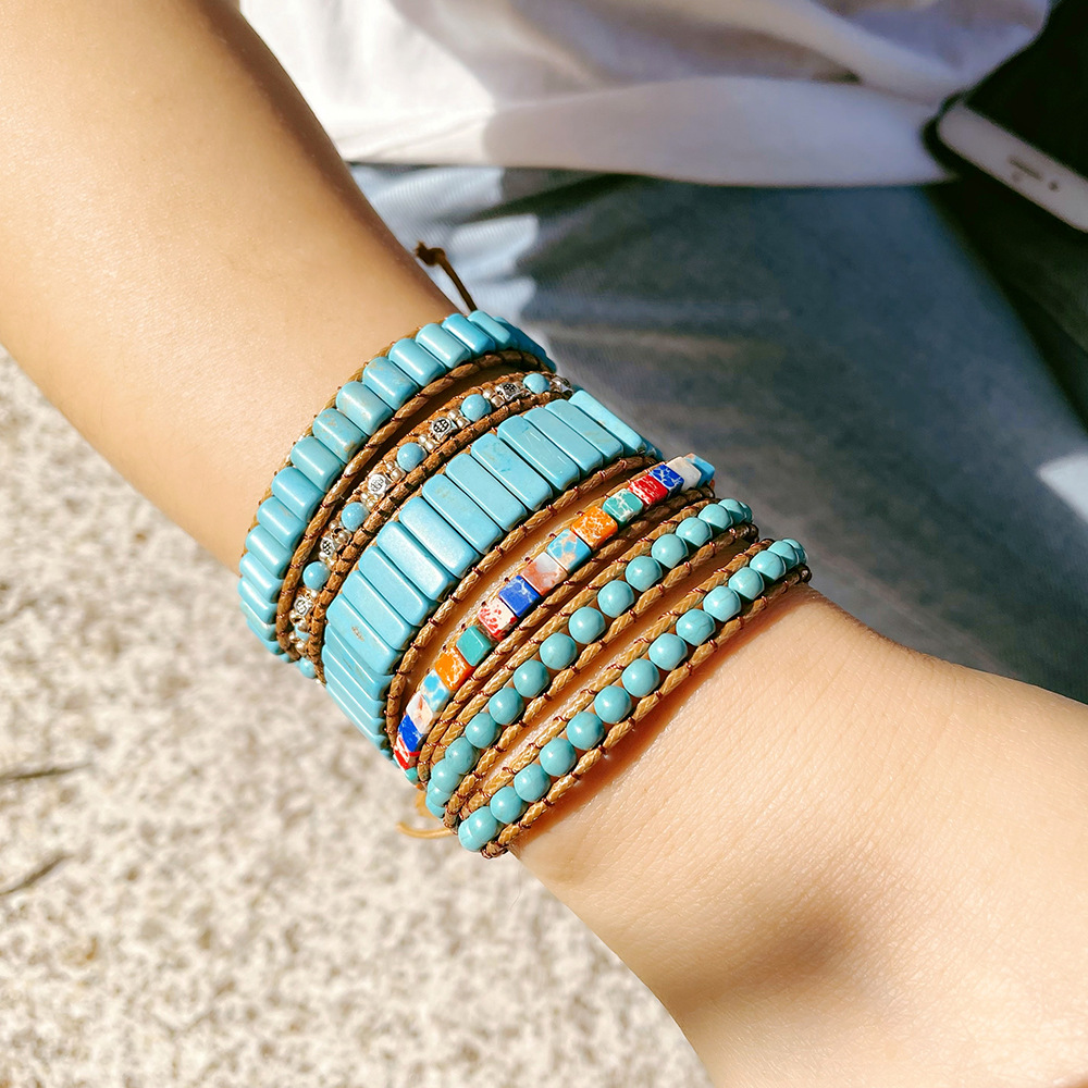 Unisex Retro N Wrap Braided Bracelet