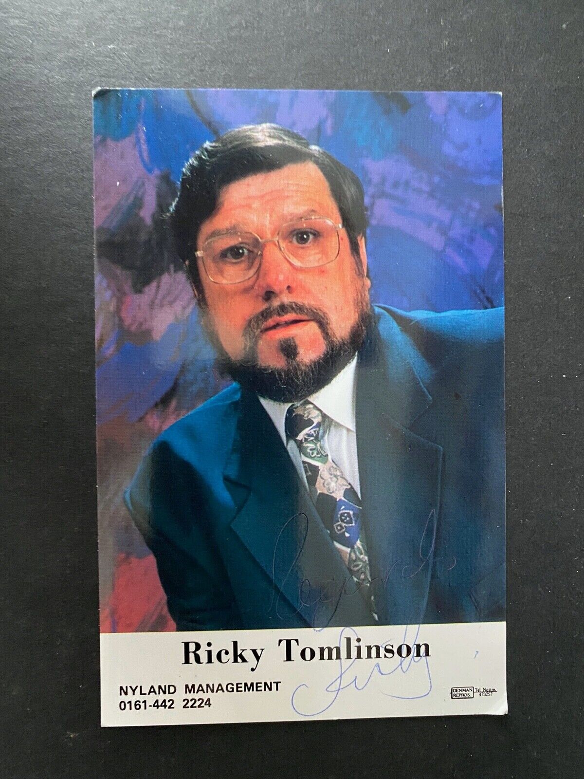 RICKY TOMLINSON - THE ROYLE FAMILY ACTOR - SUPERB SIGNED Photo Poster paintingGRAPH