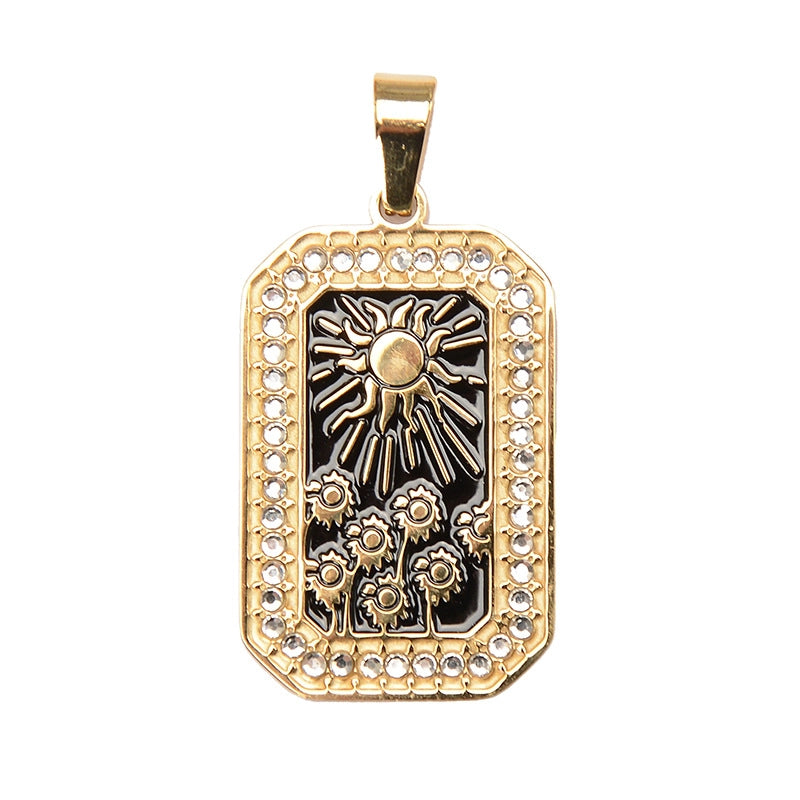 1 Piece 304 Stainless Steel Geometric Jewelry Accessories Pendant Chain