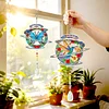 2pcs DIY Diamond Painting Bird Butterfly Wind Chimes Crystal Window Suncatcher Craft Set Birthday Gifts Home Garden Decor