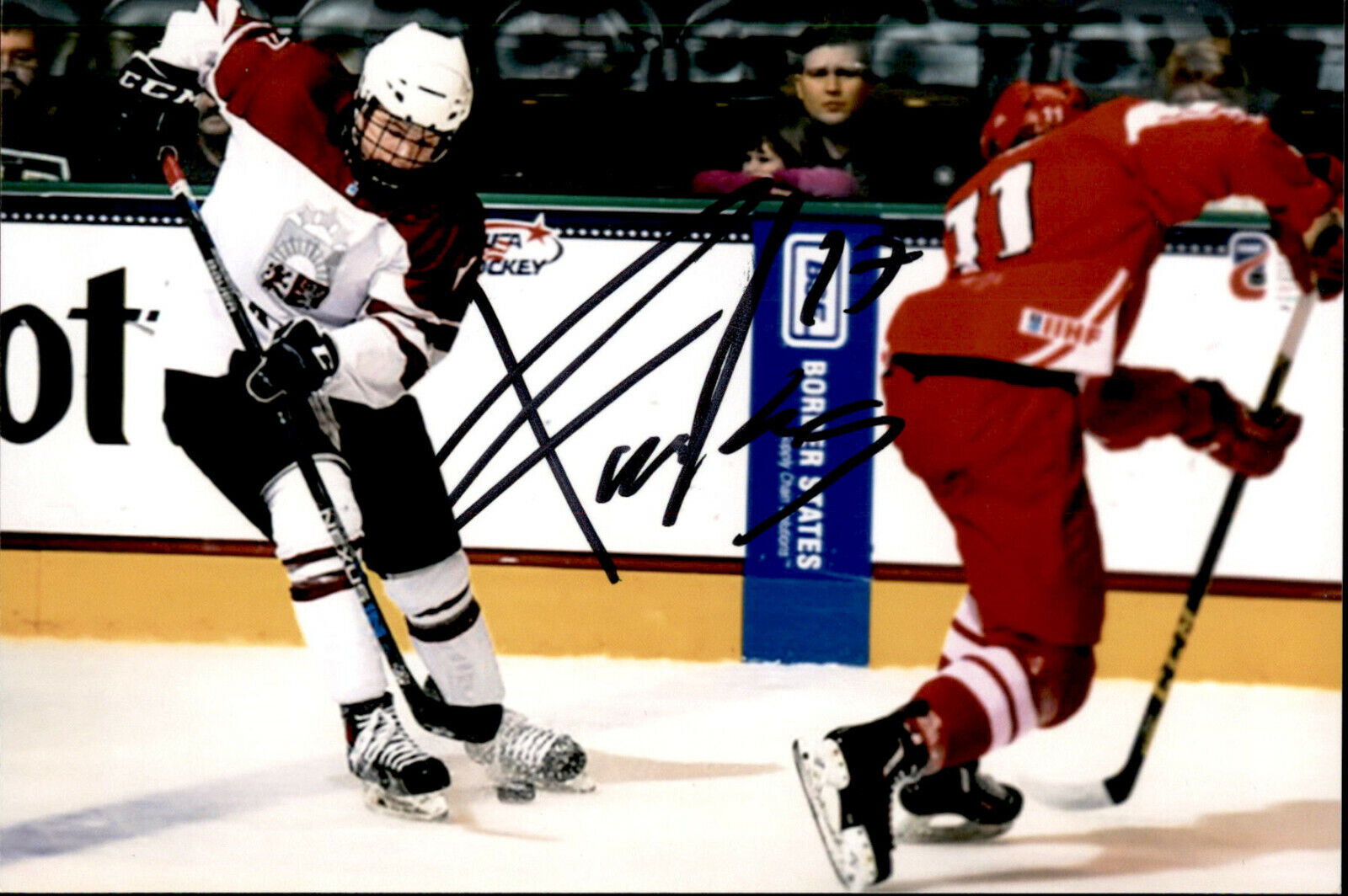 Renars Krastenbergs SIGNED 4x6 Photo Poster painting LATVIA OSHAWA GENERALS / NHL DRAFT 2017 #2