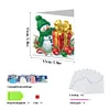 12pcs DIY Diamond Art Greeting Cards Xmas Theme Congratulations Cards & Gifts