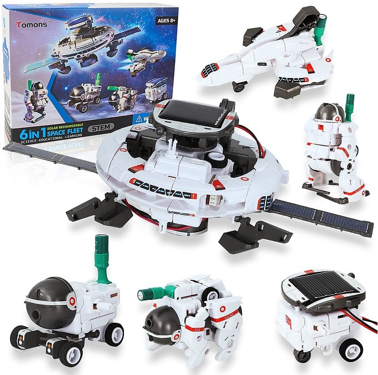 STEM 7-in-1 Solar Space Fleet Robot Kit