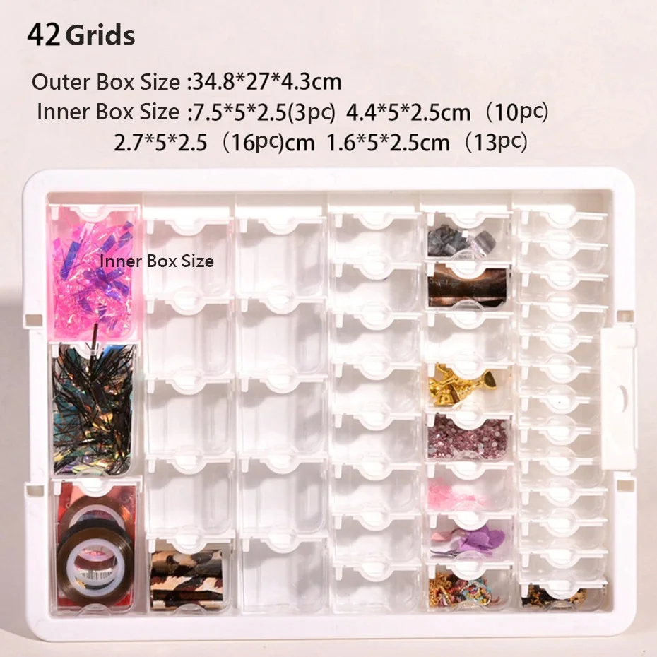 Drill Containers Storage Box for Diamond Painting Tool 42#/50#/78#/