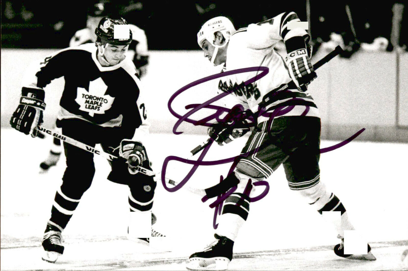 Pierre Larouche SIGNED autographed 4x6 Photo Poster painting NEW YORK RANGERS #5