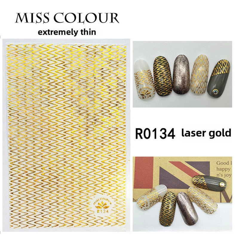 3D Star Moon Nail Stickers Phototherapy Nail Art Supplies Star Moon Nail Art Stickers R207 Nail Art Constellation Metal Jewelry