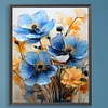 Blue Poppy-Paint by Numbers Acrylic Painting 40*50cm