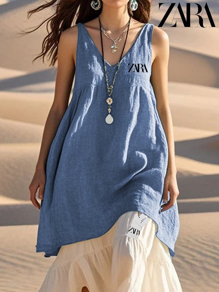 ZARA Letnia nowość – Sukienka bawełniana | Wygodna i modna