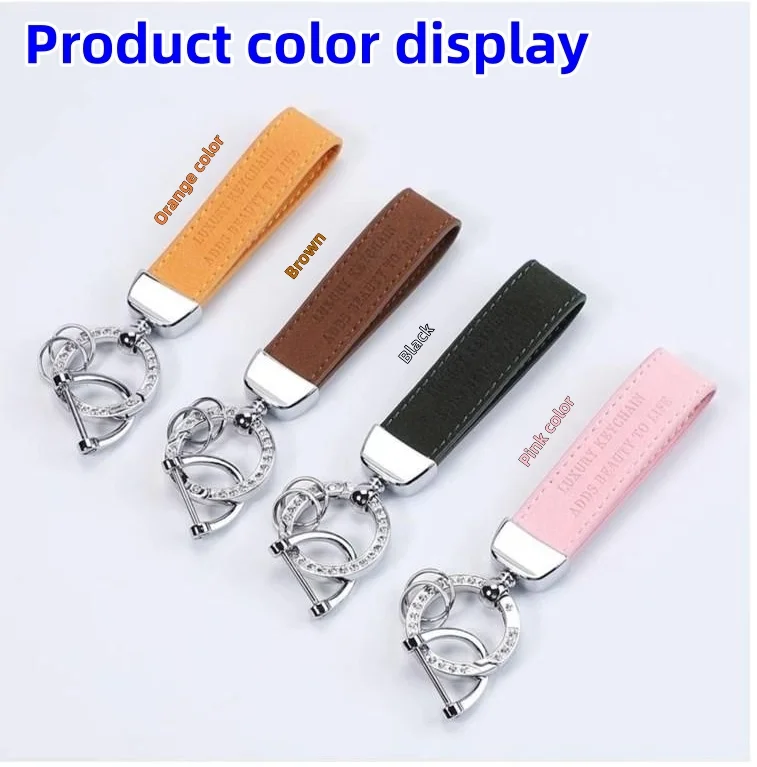 Light luxury rotating pendant men's and women's high-end car key chain