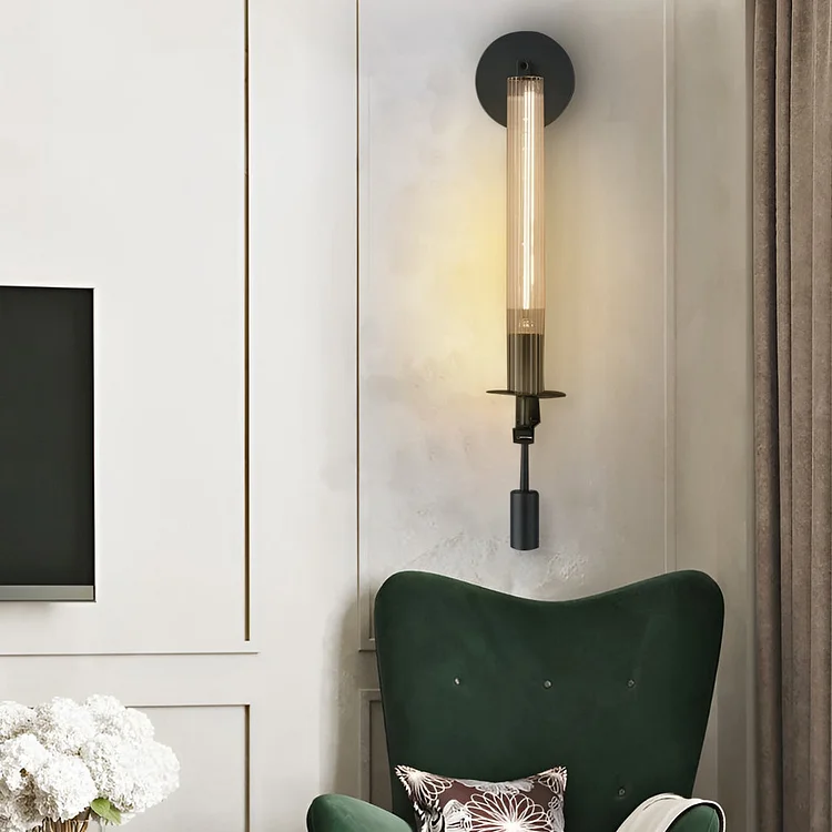 Creative Crystal Lampshade E14 Postmodern Plug in Wall Lights Wall Lamp - Appledas