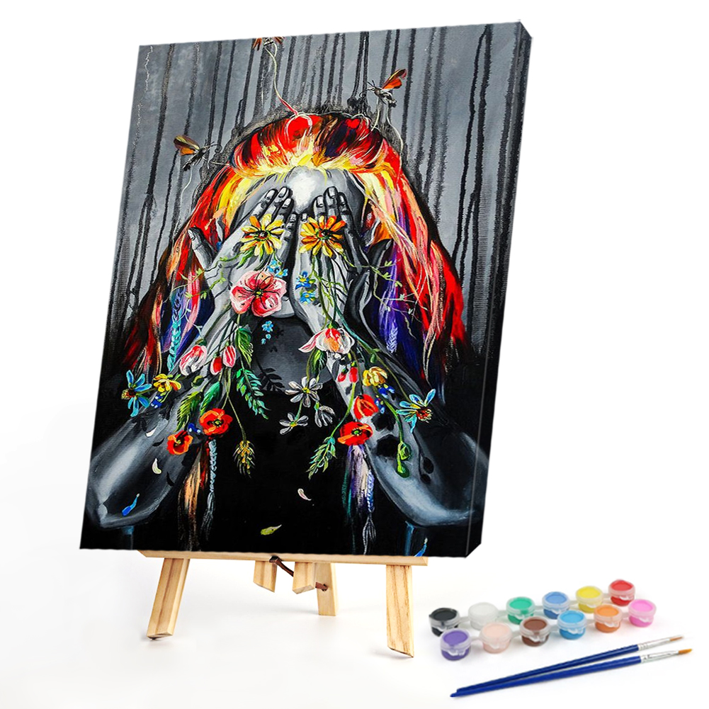 

40*50CM - Paint By Numbers - Girl, 501 Original